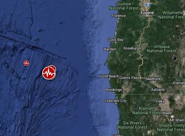 m5.7 earthquake off the coast of oregon march 27 2024 location map f