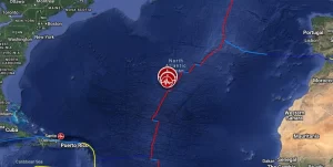 Shallow M6.0 earthquake hits northern Mid-Atlantic Ridge