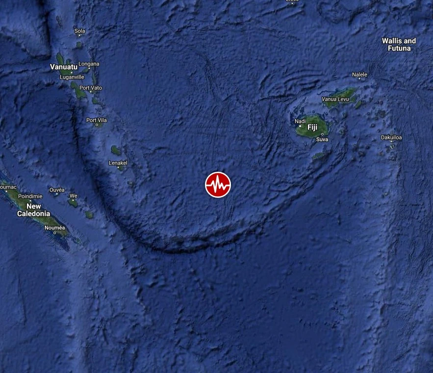 m6.4 earthquake vanuatu march 27 2024 location map bg