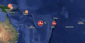 Strong and shallow M6.4 earthquake hits Vanuatu region