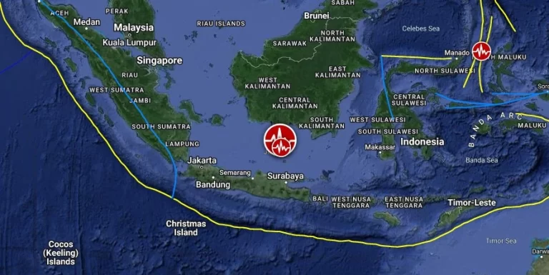 m6.5 earthquake java sea indonesia location map f