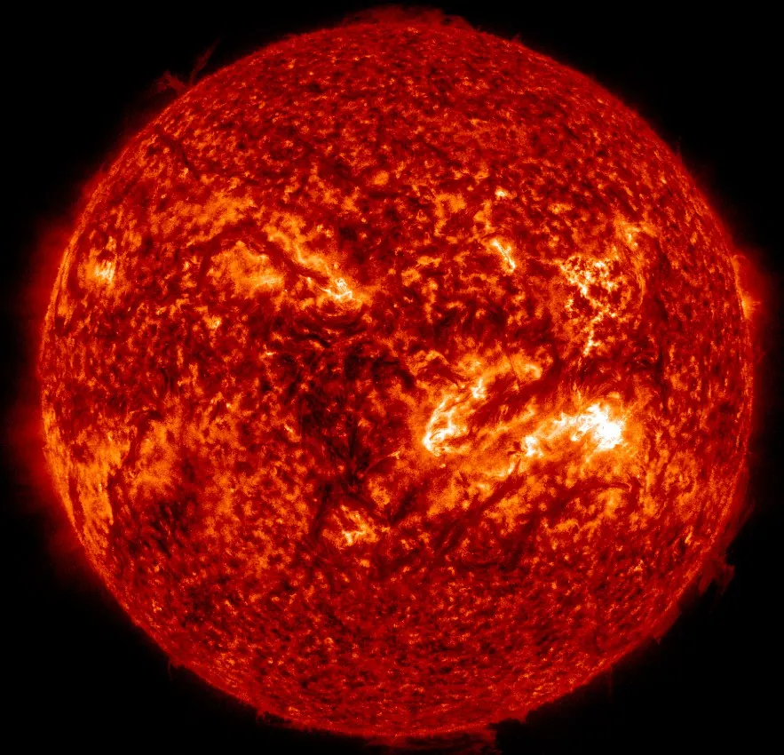 m7.4 solar flare march 10 2024 aia 304 at 1215 utc