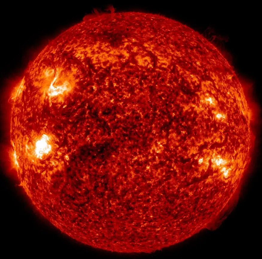 m7.4 solar flare march 20 2024 nasa sdo aia 304 image acquired at 0737 utc bg