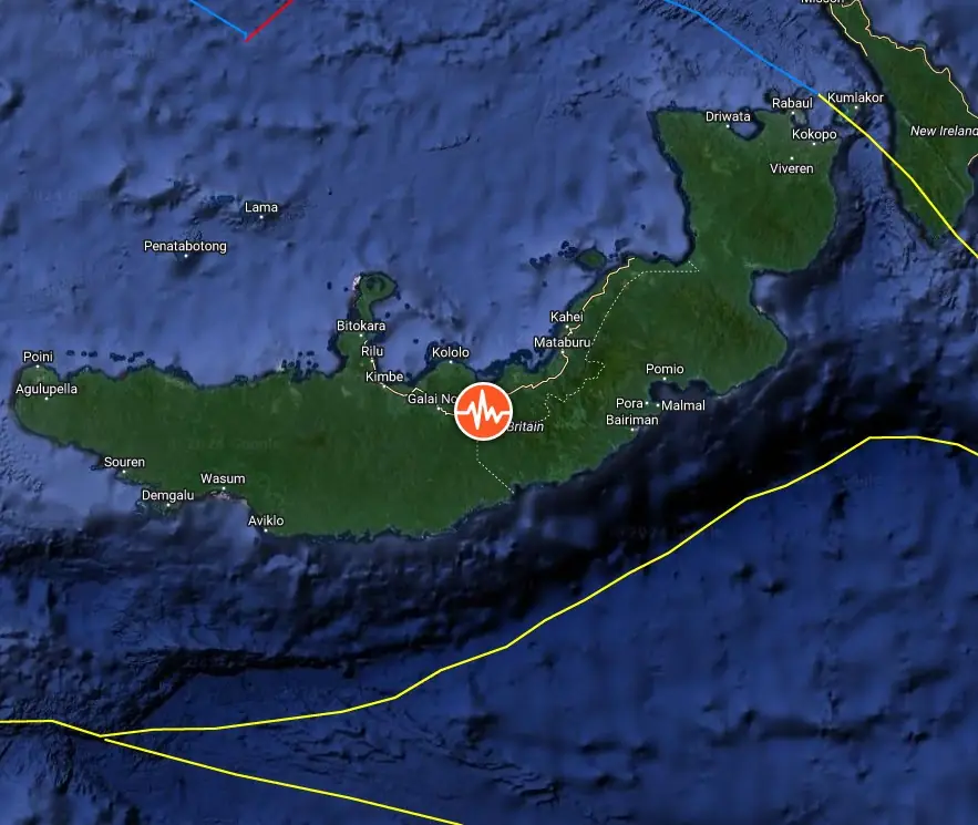 new britain papua new guinea m6.0 earthquake march 13 2024 bg