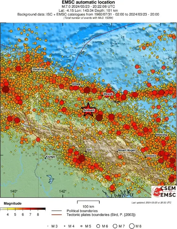 papua new guinea m6.9 earthquake march 23 2024 emsc regional seismicity