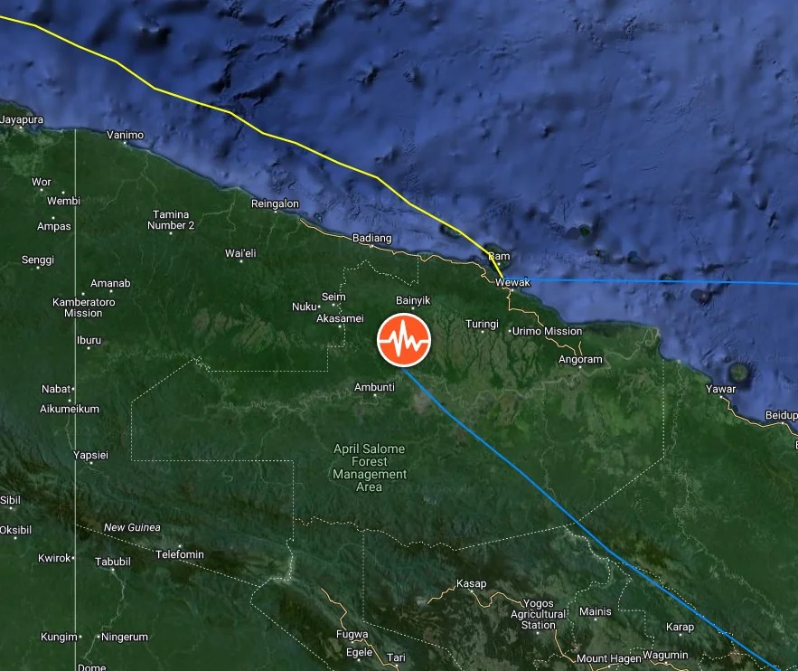 papua new guinea m6.9 earthquake march 23 2024 location map bg