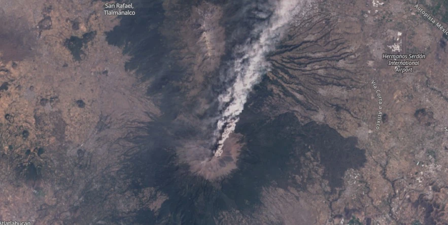 popocatepetl ash column february 28 2024 landsat f