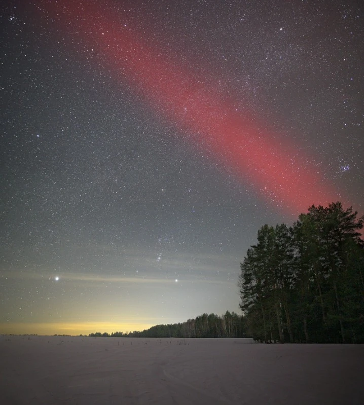 sar arc near moscow russia march 3 2024 by vladimir nerush