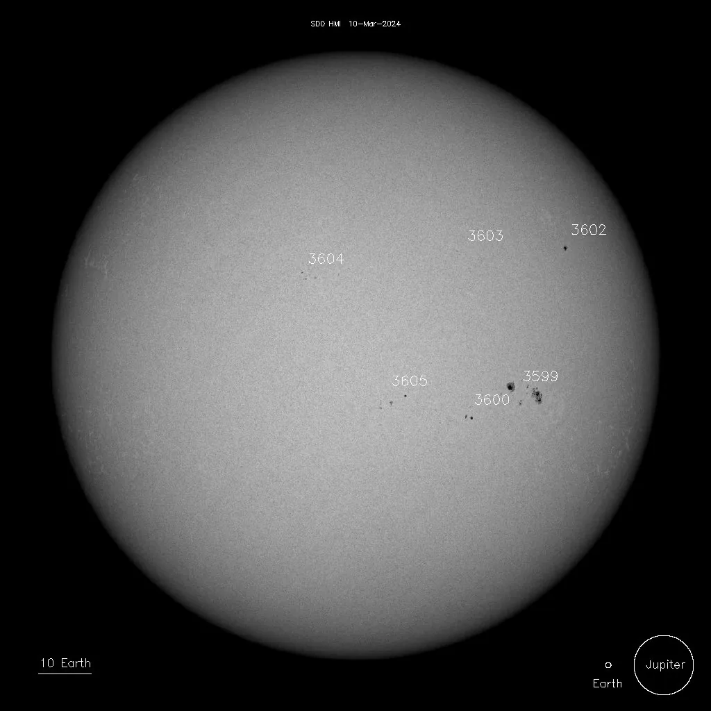 sunspots on march 10 2024