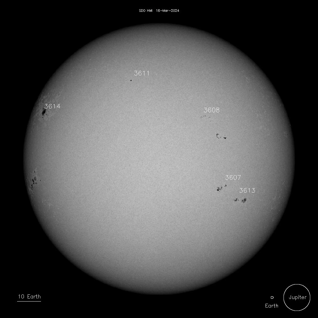 sunspots on march 18 2024