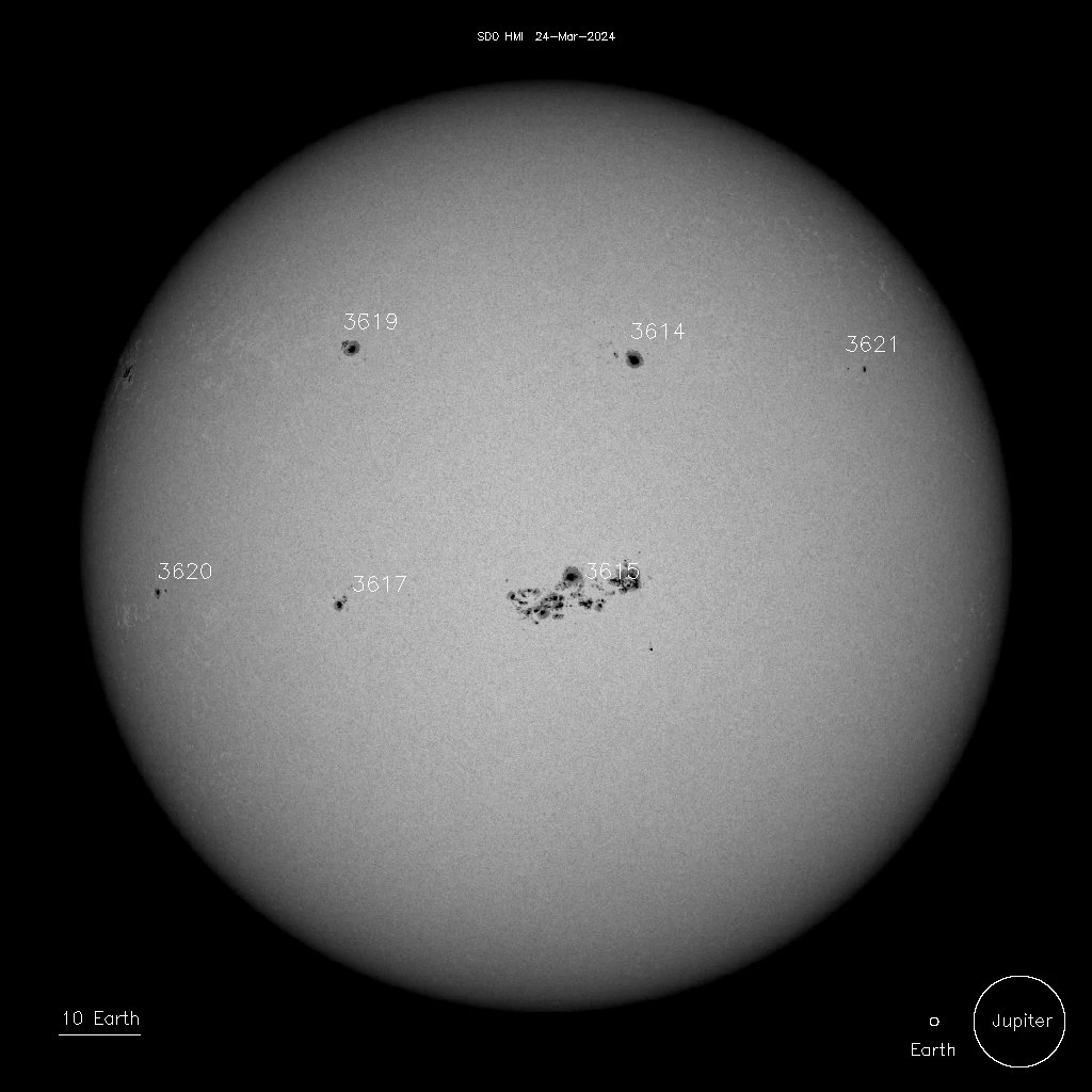 sunspots on march 24 2024