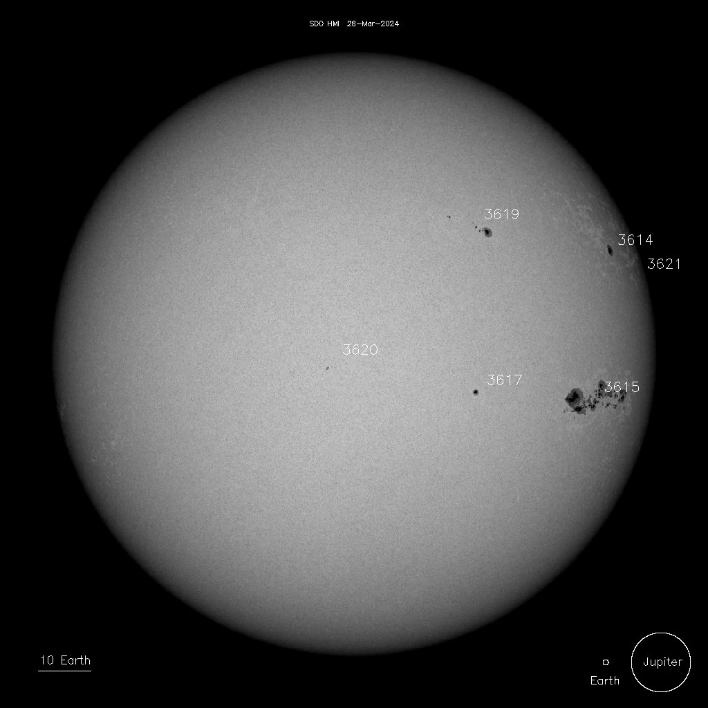 sunspots on march 28 2024