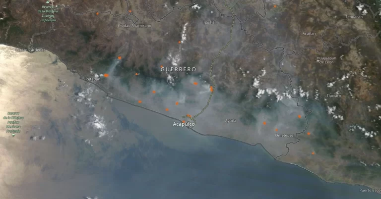 acapulco guerrero smoke from wildfires april 24 2024
