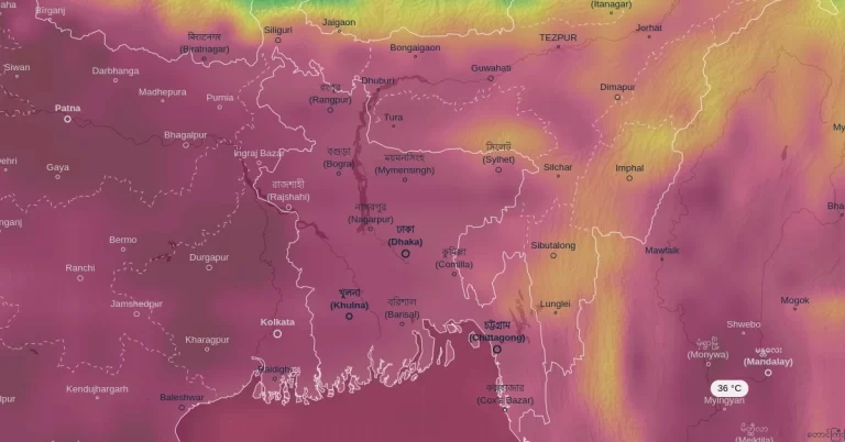 bangladesh ecmwf 2m temperature april 25 2024