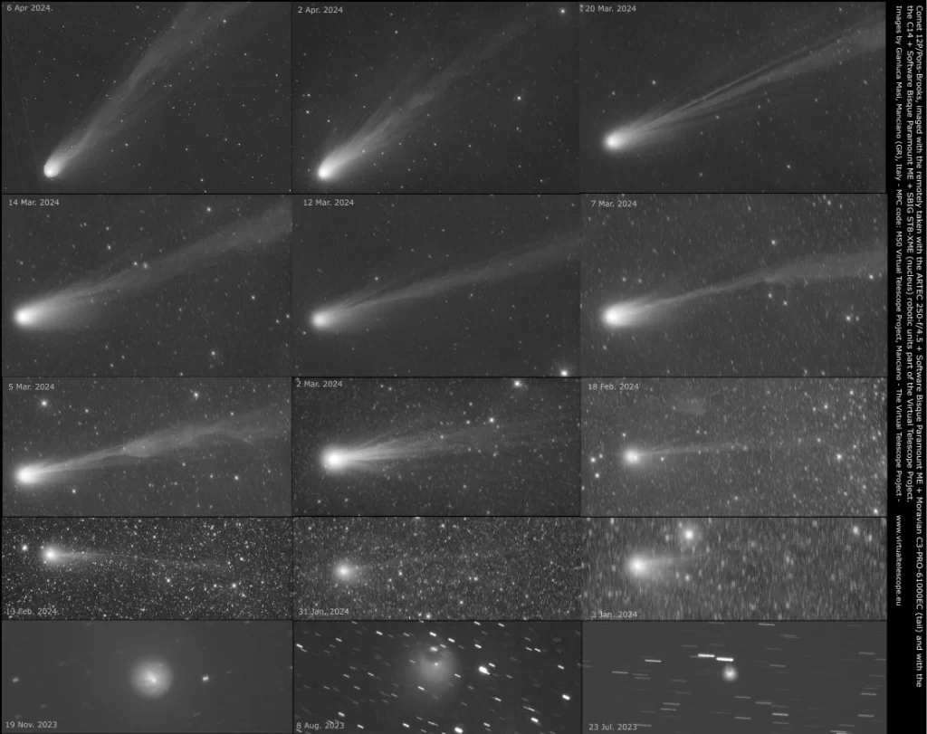 comet 12P Pons-Brooks images by virtual telescope project