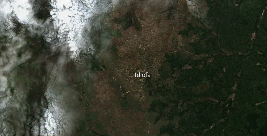 idiofa congo april 3 2024 satellite image