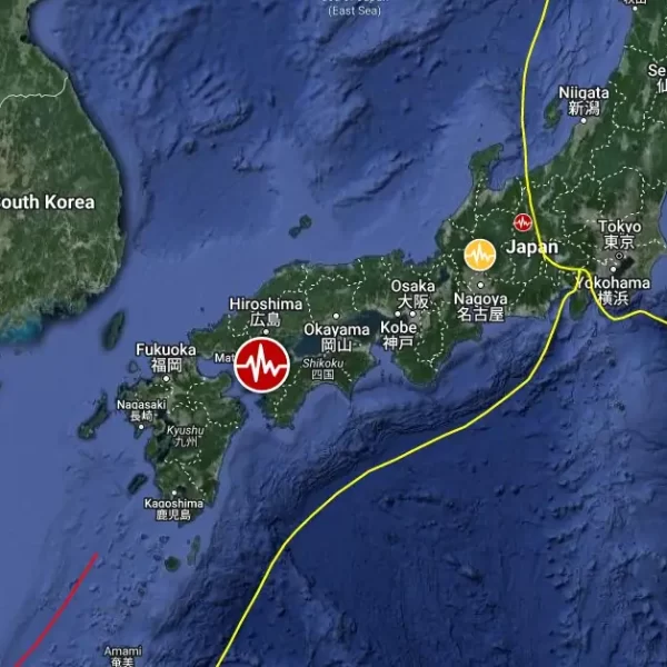 japan shikoku m6.4 earthquake april 17 2024 location map