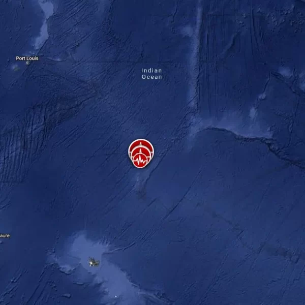 m6.0 earthquake mid-indian-ridge april 26 2024 location map