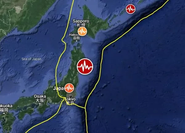 m6.1 earthquake japan april 4 2024 location map