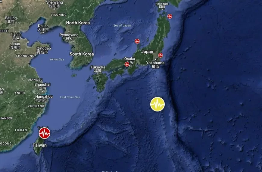 m6.9 earthquake ogasawara japan april 27 2024 location map