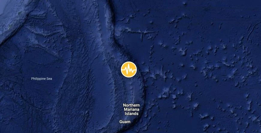 maug islands earthquake april 5 2024 m6.8 location map