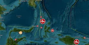 Strong M6.5 earthquake hits northern Molucca Sea, Indonesia