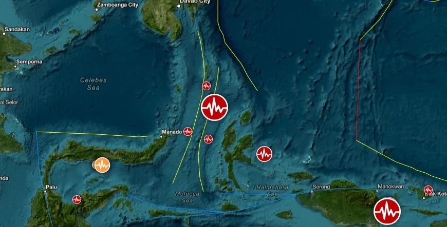 molucca sea indonesia m6.5 earthquake april 9 2024 location map