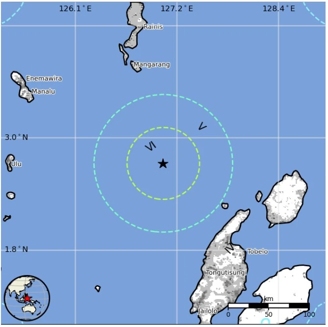 molucca sea indonesia m6.5 earthquake april 9 2024 usgs epe