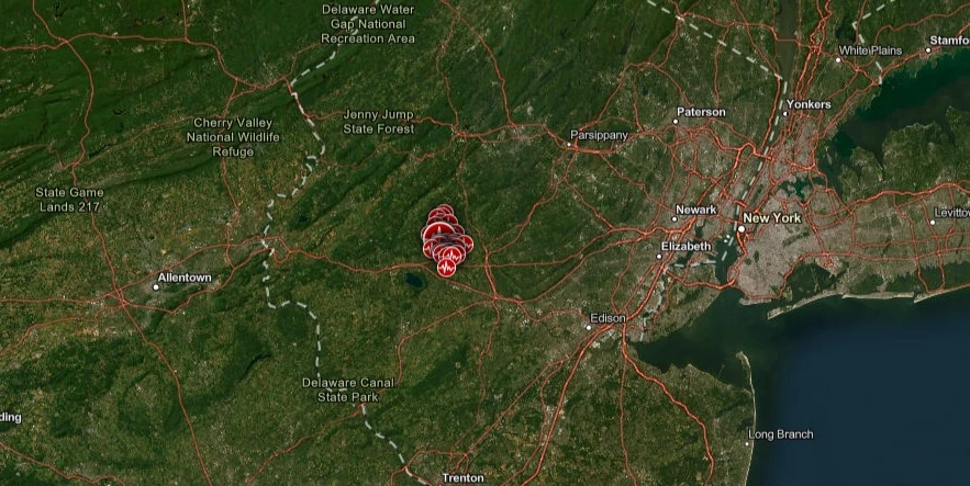 new jersey earthquakes april 5 - 11 2024 f