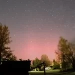 red aurora missouri us april 19 2024 stillshot missouriskies f