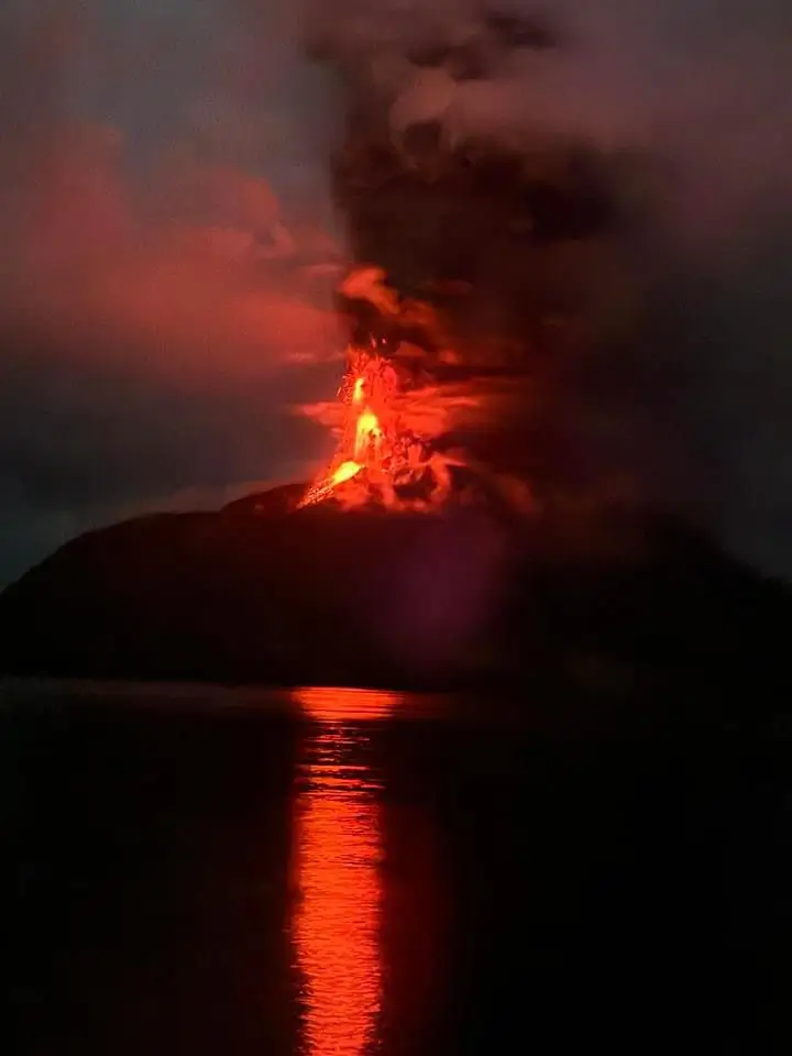 ruang volcano eruption april 29 2024
