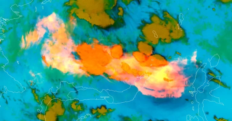 ruang volcano sulfur dioxide emission at 2310 utc on april 17 2024