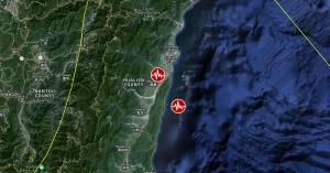 Shallow M6.1 and M6.0 earthquakes hit Taiwan within 6 minutes