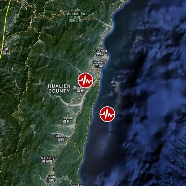 taiwan m6.0 and m6.1 earthquake locations april 22 2024
