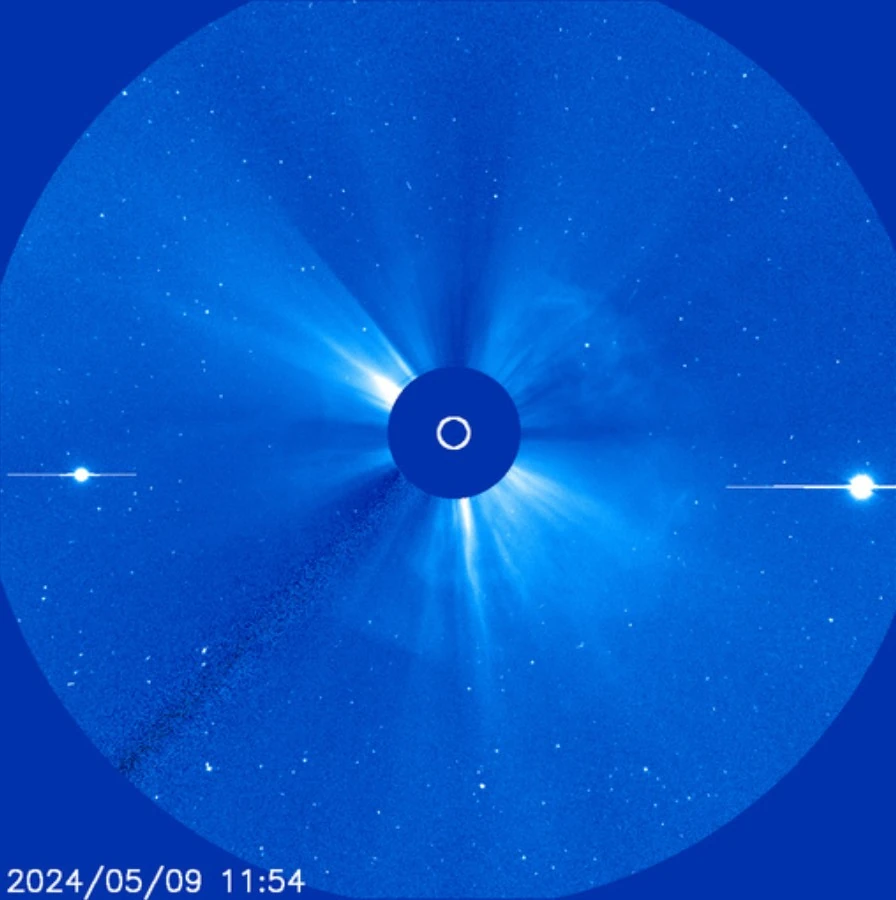 cme produced by x2.2 solar flare on may 9 2024