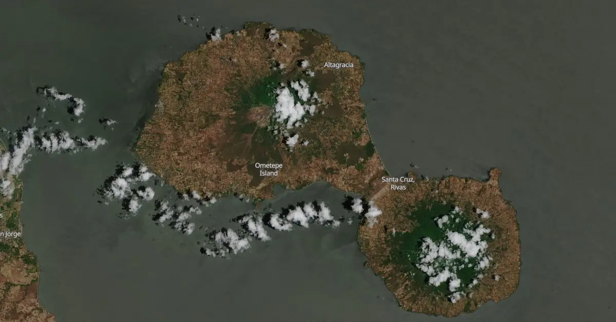 concepcion volcano satellite image april 2 2024 sentinel-2
