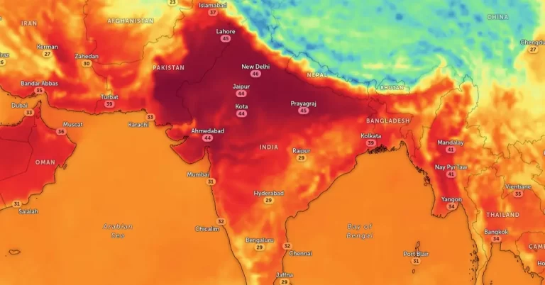 india gfs model temperature at 10z may 18 2024 f