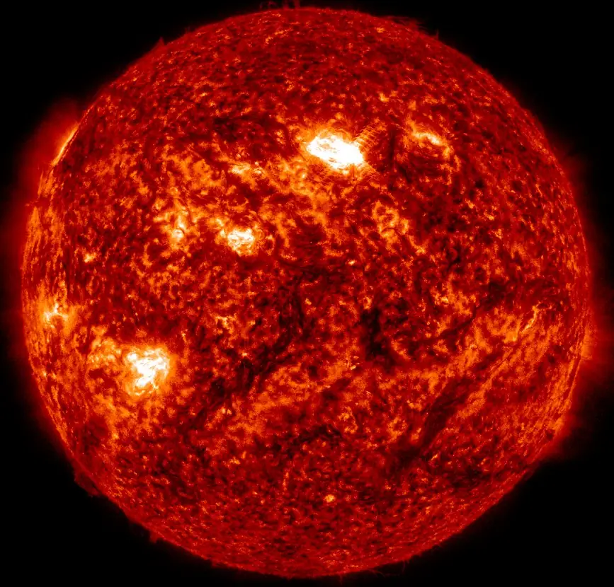 sdo aia 304 m9.1 solar flare at 0619 utc on may 4 2024