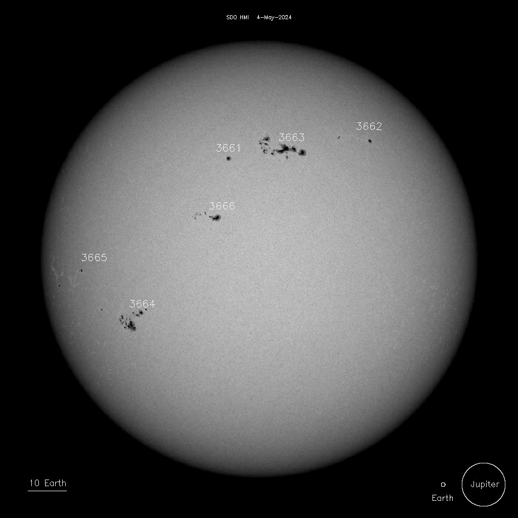 sunspots on may 4 2024