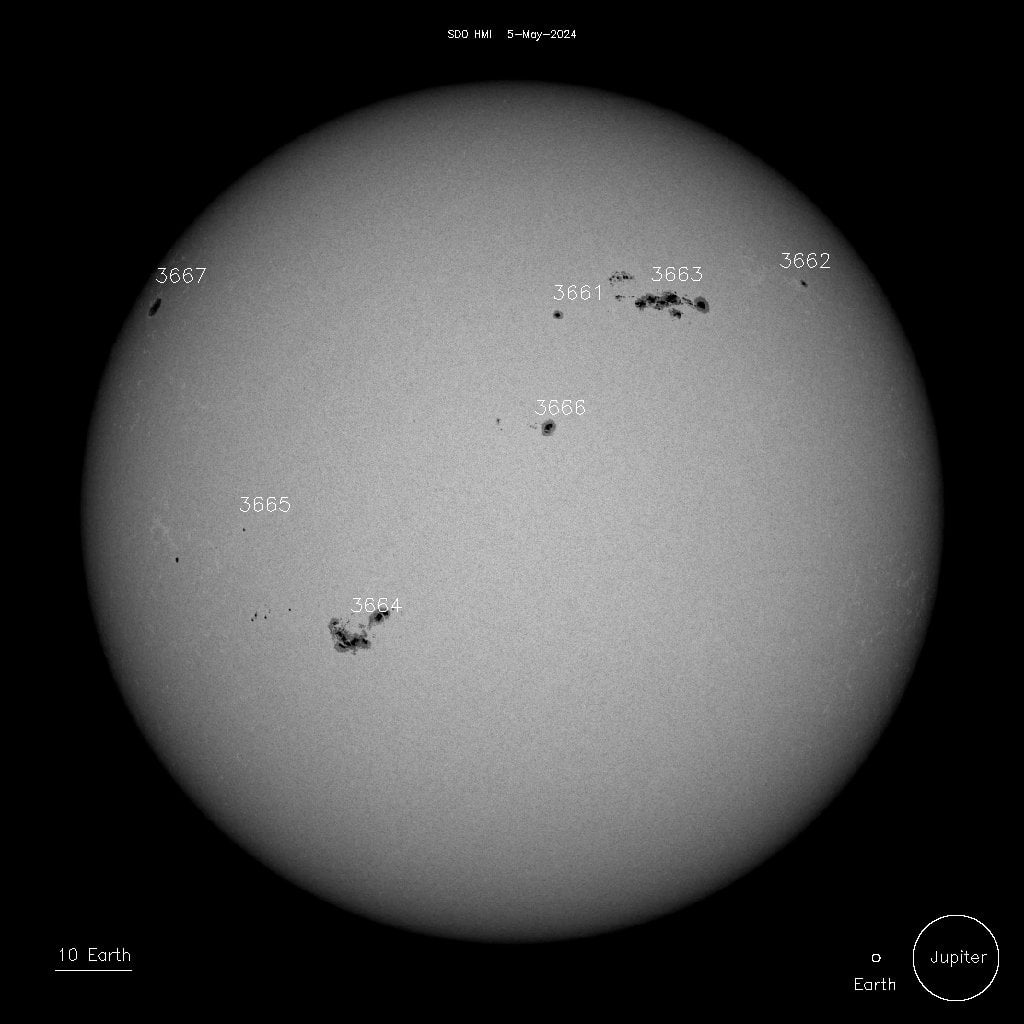 sunspots on may 5 2024