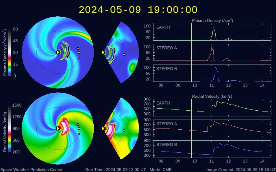wsa enlil cme mode 19z may 9 2024