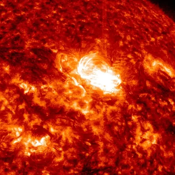 x1.2 solar flare aia 304 image at 1157utc may 5 2024 f