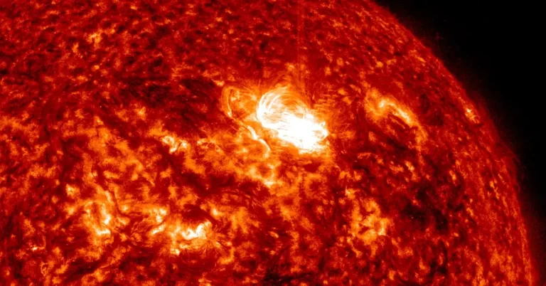 x1.2 solar flare aia 304 image at 1157utc may 5 2024 f