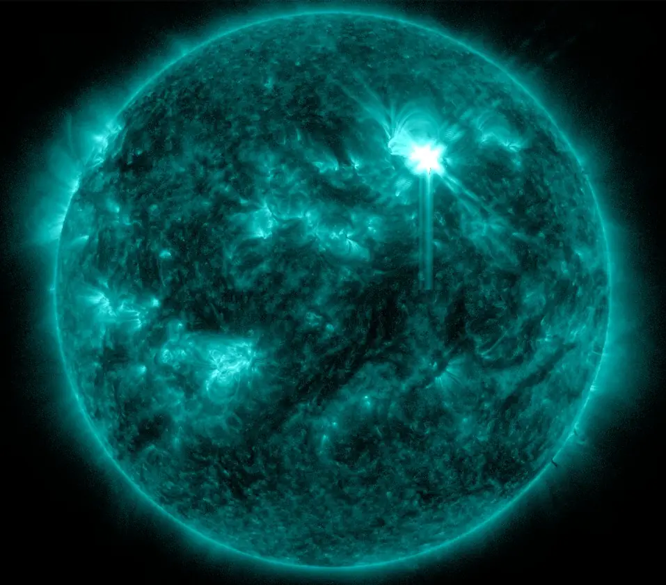 x1.3 solar flare region 3663 may 5 2024 at 0601 UTC aia 131