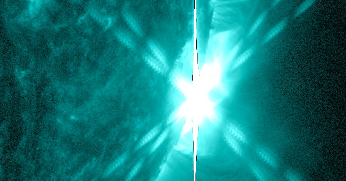 x3.4 solar flare may 15 2024 aia 131 f