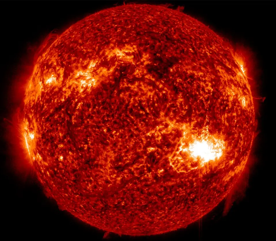 x3.9 solar flare sdo aia 304 at 0653 utc may 10 2024
