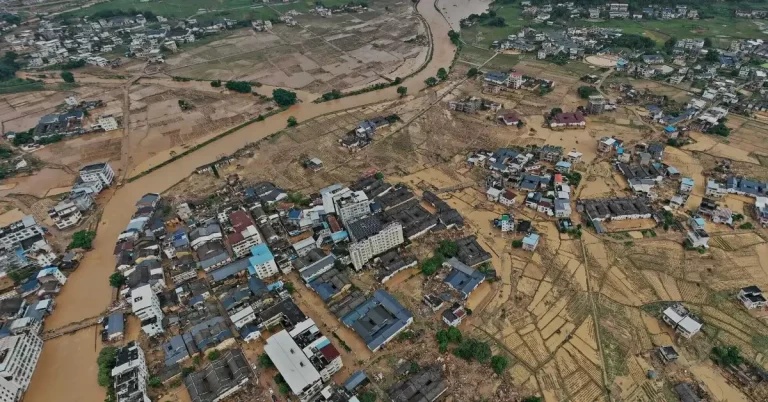 Extreme rainstorms flood China's Guangdong and Fujian june 2024