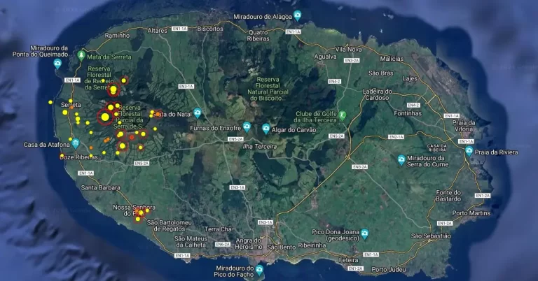 Increased seismicity at Santa Barbara volcano, alert level raised to V3, Azores