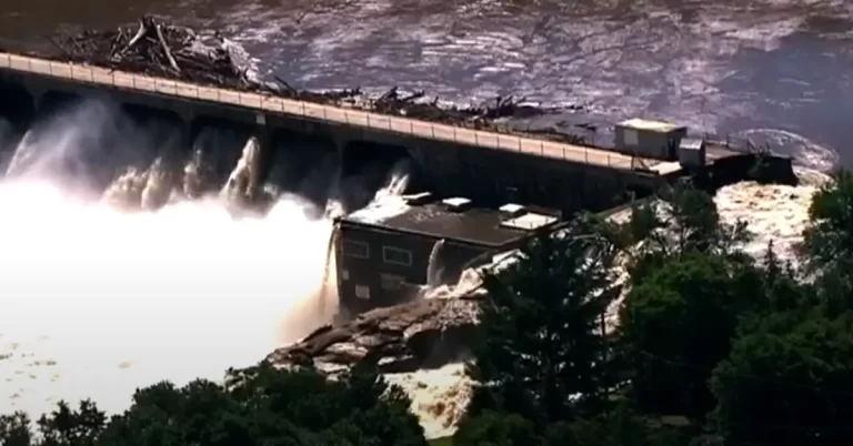 Minnesota’s Rapidan Dam faces imminent failure after flooding breach june 2024 f