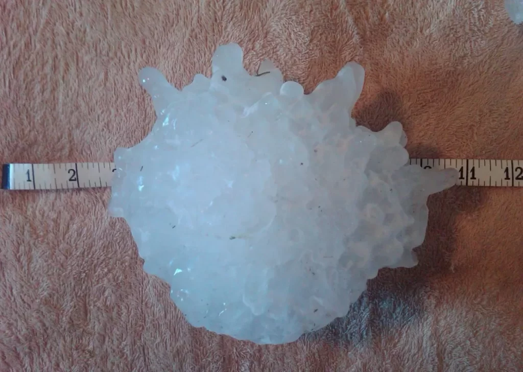 Record Setting Hail Event in Vivian, South Dakota on July 23, 2010